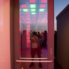 Light installation at Rockefeller Center NYC